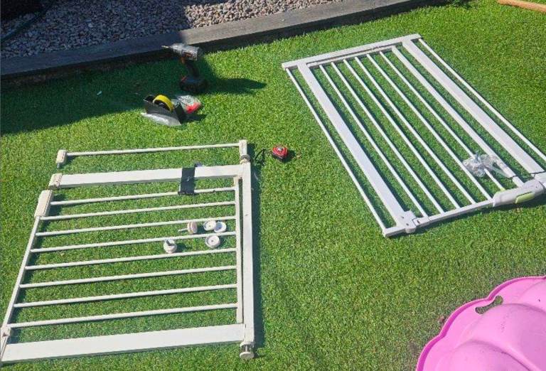 White Metal Baby Gates x2