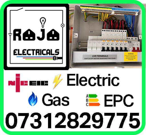 NICEIC ELECTRICIAN CALL OUT EICR GAS EPC REWIRE FAULT FINDING EV CHARGER FIRE ALARM SYSTEMS