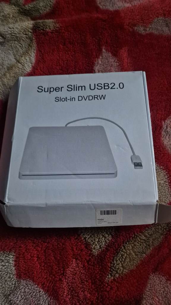 Super Slim USB2.0 Slot-in DVDRW External Drive