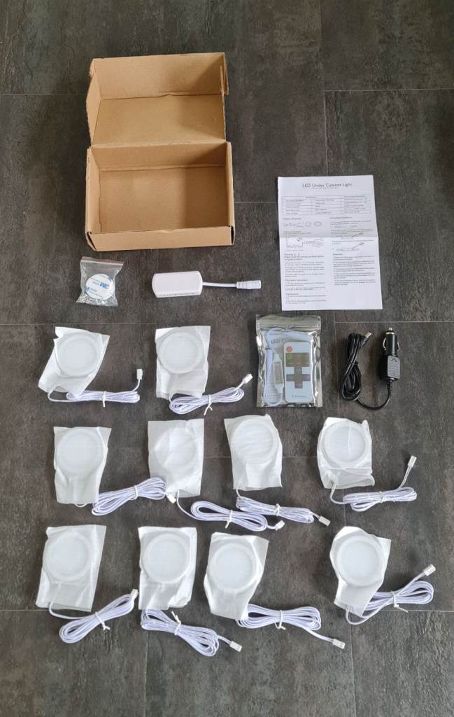 10 White 12v Dc Led Spotlights 