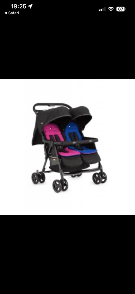 image for Joie Aire Twin Pushchair Double Seat Stroller Inc  Raincover 