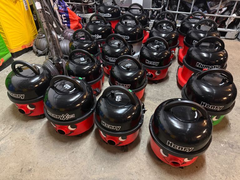 Henry Hetty Numatic mix models refurbished vacuums for sale 