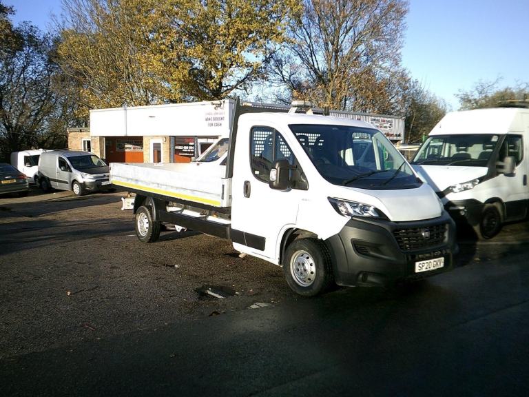Fiat Ducato 2.3 DROPSIDE,2020,20 REG,WHITE,ONLY 55k,1 OWNER,£250 a MONTH