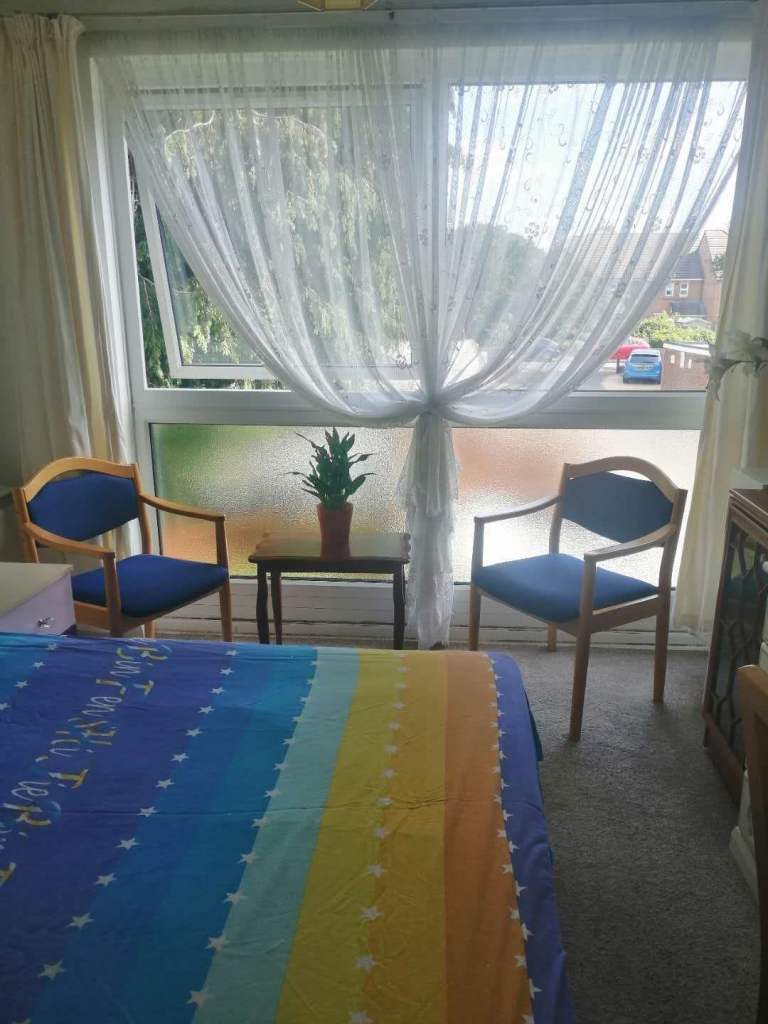 Spacious room in perfect location.