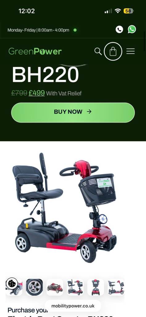 Mobility scooter