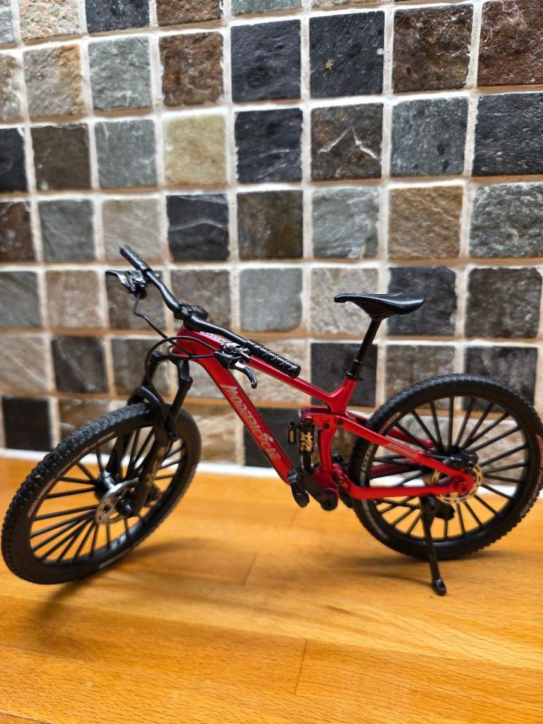 Miniature Red Mountain Bike Model – Full Suspension - As Good As New