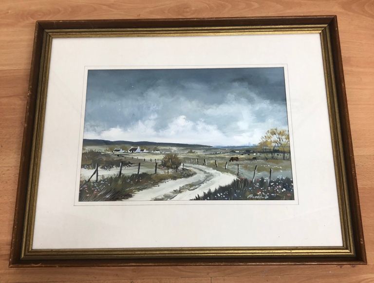 Framed Oil Painting 55 x 43 cm Scottish Landscape