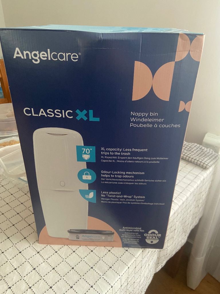 Brand New White Nappy Bin 