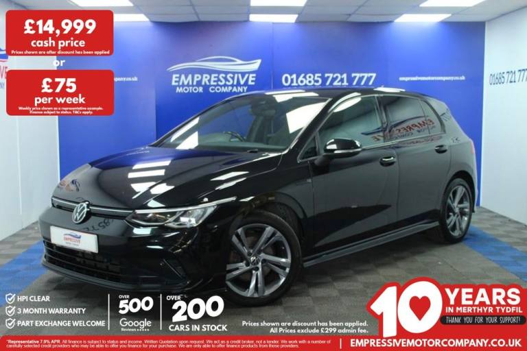 2020 70 VOLKSWAGEN GOLF 1.5 TSI R-LINE HATCHBACK 5DR PETROL MANUAL EURO 6 (S/S)
