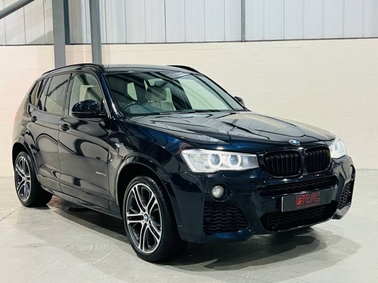 BMW X3 2.0 20D M SPORT SUV DIESEL AUTO XDRIVE 4X4 EURO 6 190 2015 CARBON BLACK