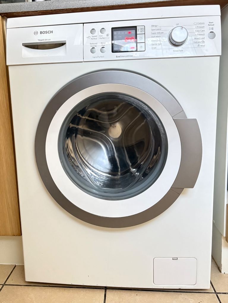 Bosch Washing Machine - White, Good Condition