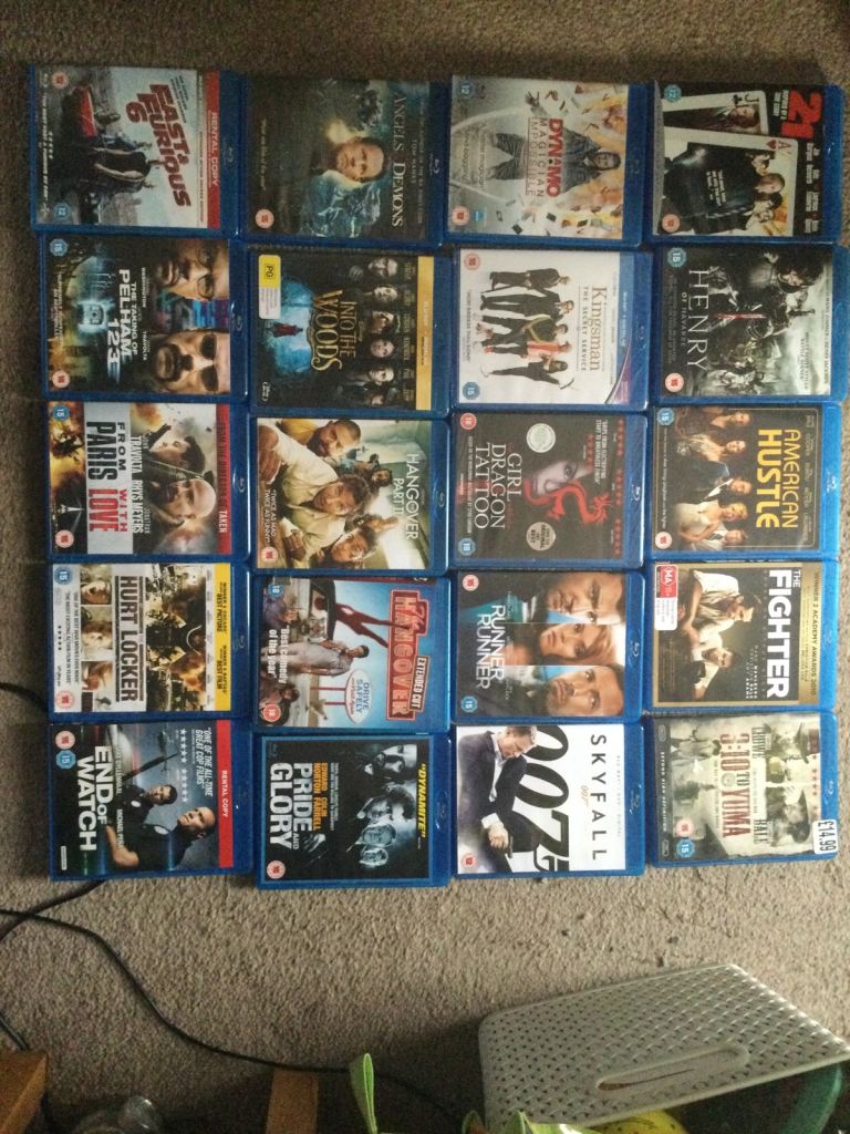 20 Blu-ray bundle mainly crime and thrillers some sealed all discs are mint nice bundle