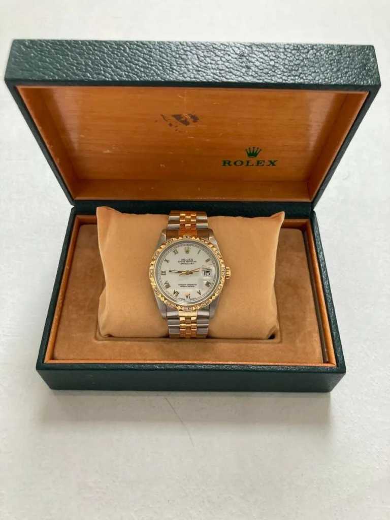 ROLEX DATE JUST 36 MM DIAMOND BEZEL