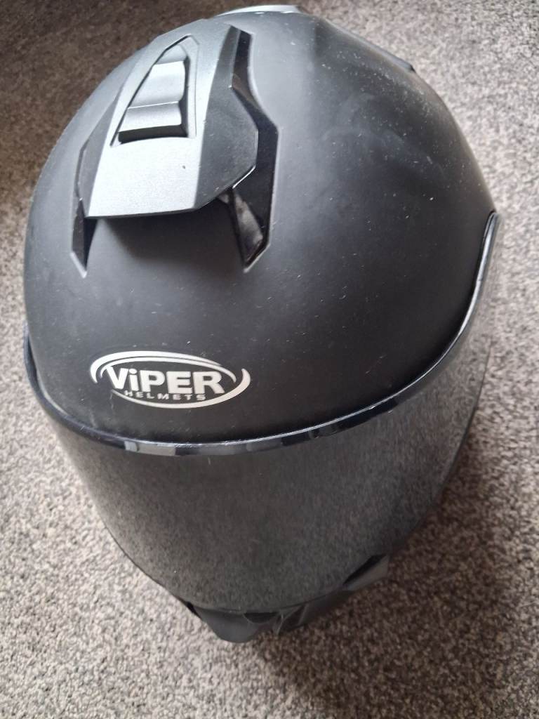 Viper Motorcycle Helmet - Matt Black