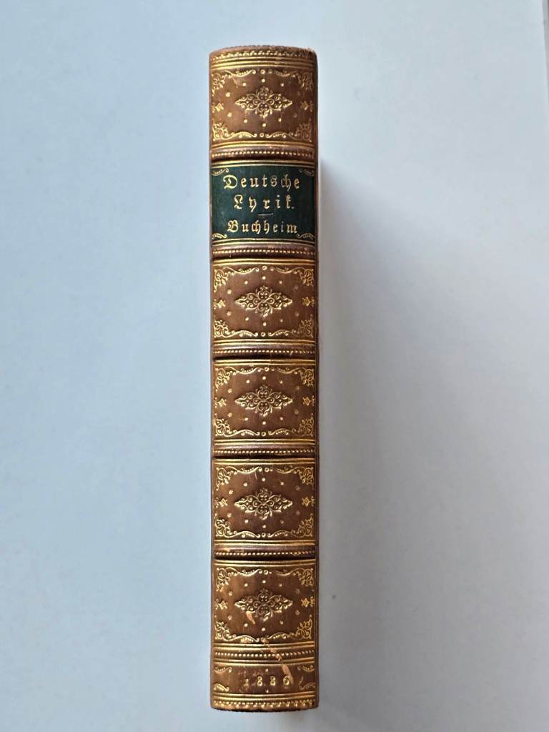 1886 Antique Victorian Deustche Lyric German Poetric Book 