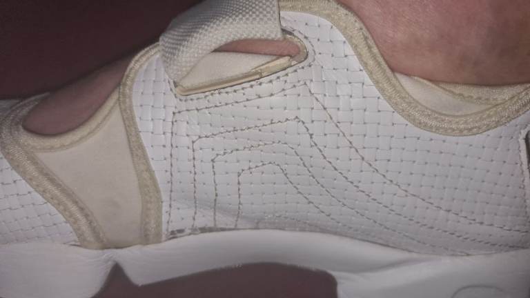 Nike Air Rift Split Toe Woven White 308662 Mens Uk 9