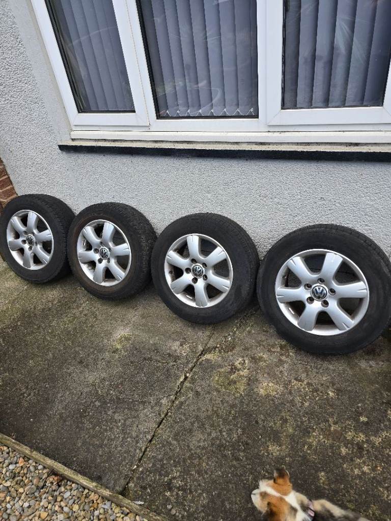 Vw t5 t6 transporter genuine alloy wheels and tyres 16inch