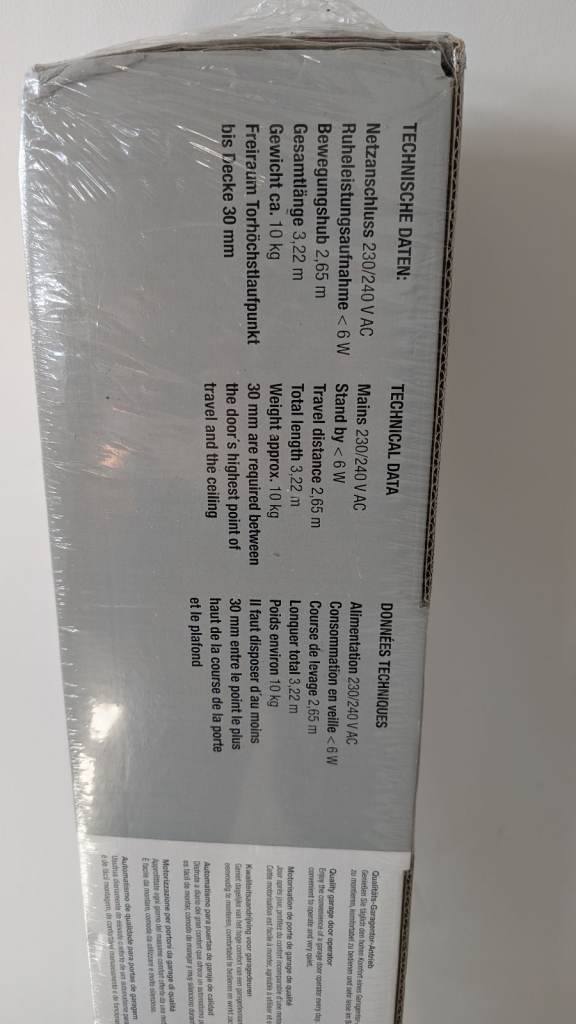 Electric garage door opener