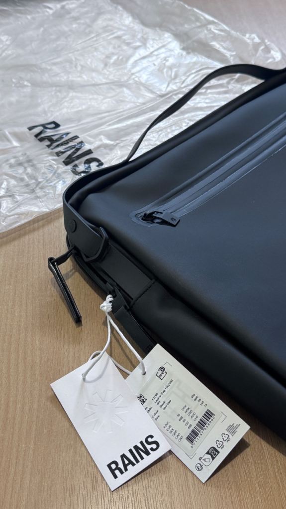 RAINS Laptop Bag 15”/16” Black | Brand New with Tags | Waterproof
