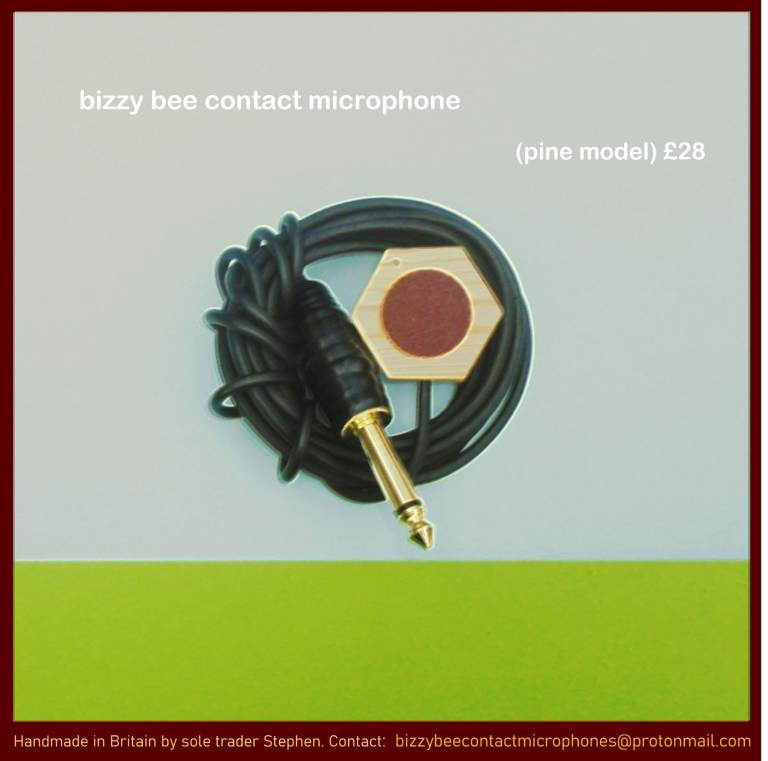 bizzy bee contact microphone (pine model) £28