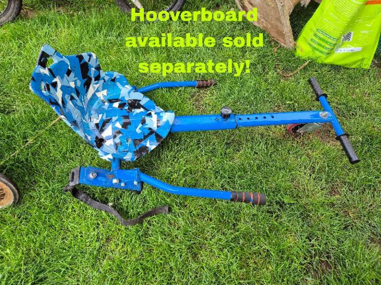Hoverboard Go-Kart Attachment – Blue Camo Seat
