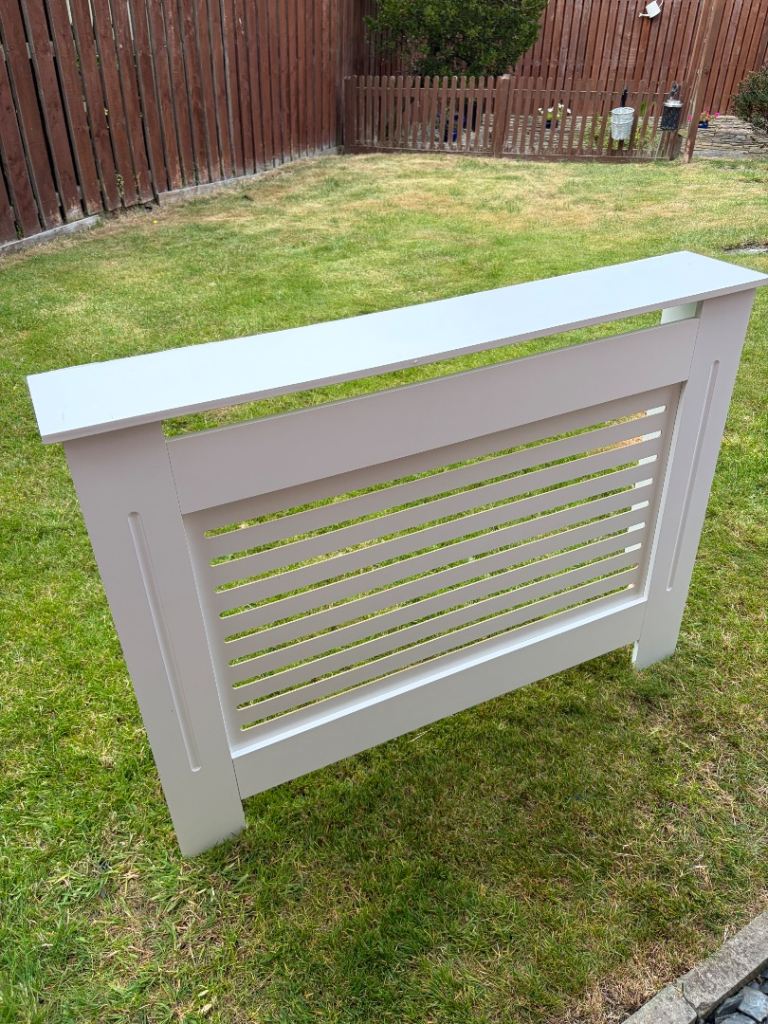 White Wooden Radiator Cover - Good Condition