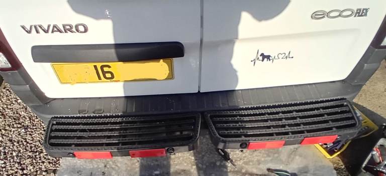 Vauxhall Vivaro Rear Access Step for 2016 Van Rhino Bumper Step