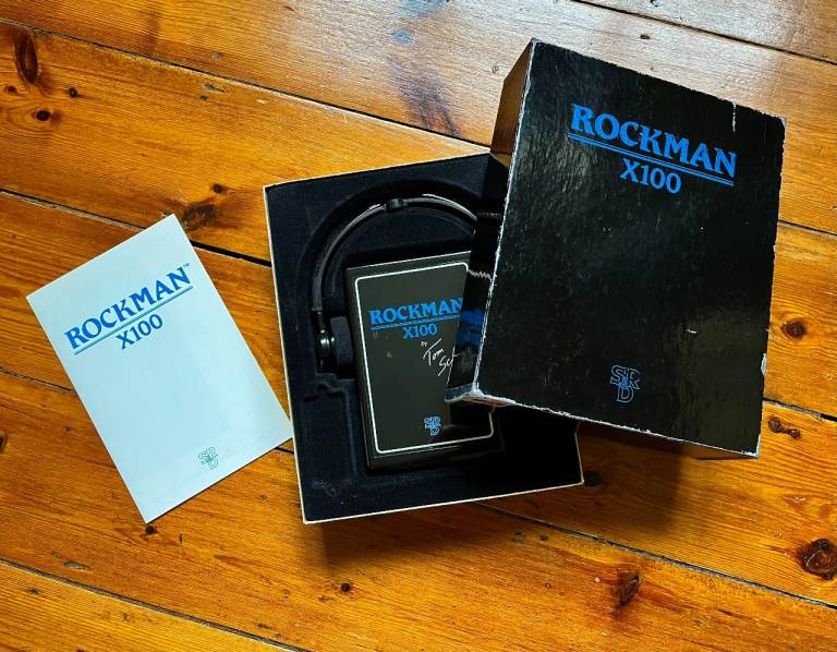 Rockman X100 Headphone Amp with Headphones – Boxed, Good Condition