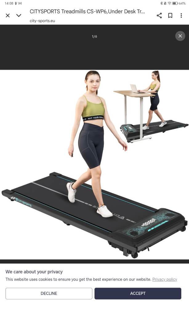 WALK PAD CITY SPORTS REMOTE INCLINE NEW IN BOX 