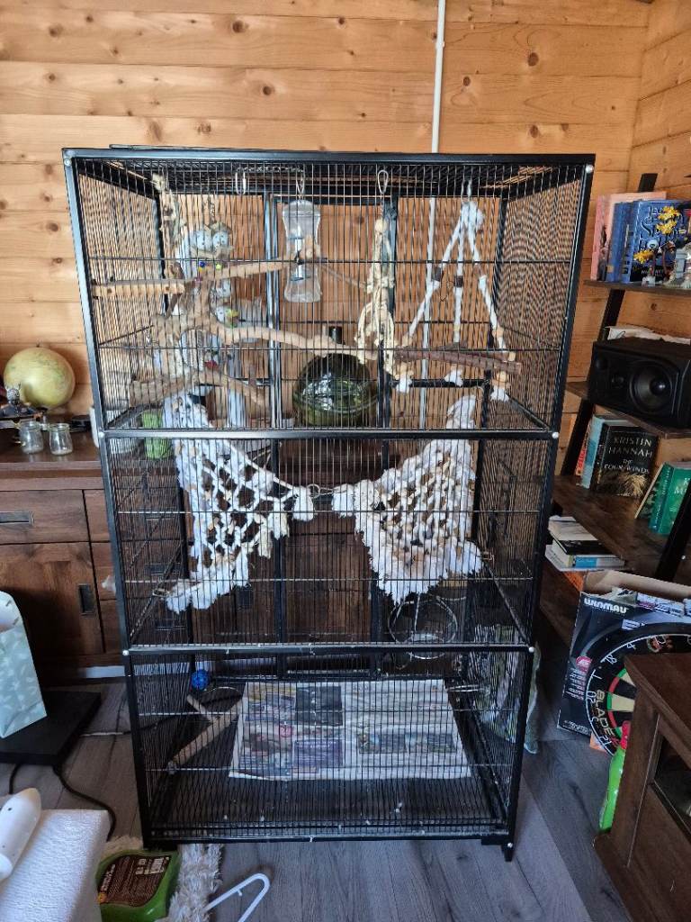 two door bird cage 