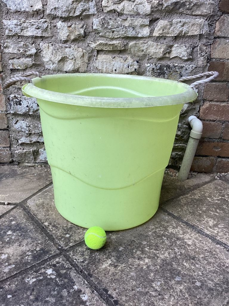 Bucket yellow, large 46cm height