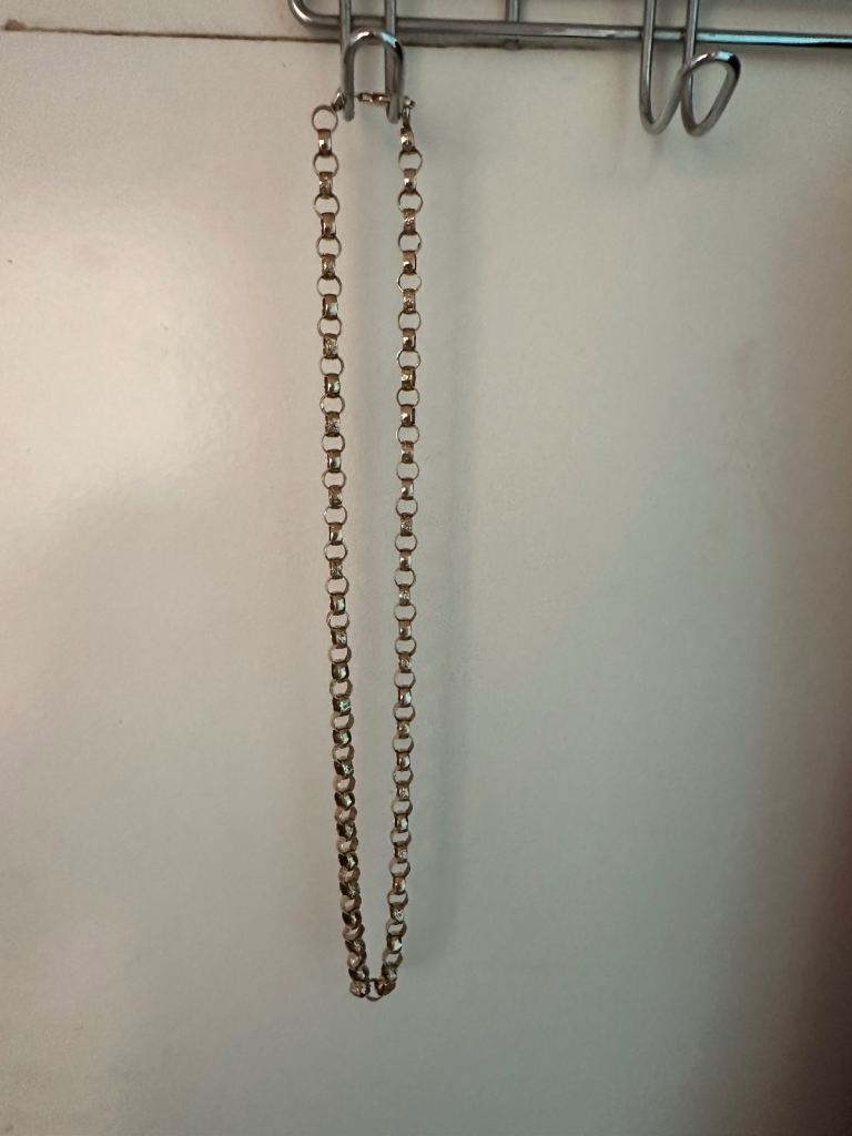 Gold bellcher chain weight around 39/40 grams 
