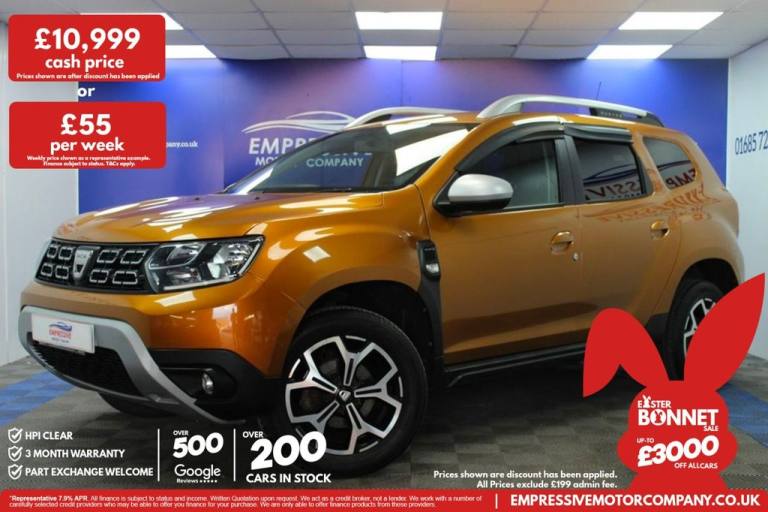 2019 19 DACIA DUSTER 1.5 BLUE DCI PRESTIGE SUV 5DR DIESEL MANUAL 4WD EURO 6 (S/S