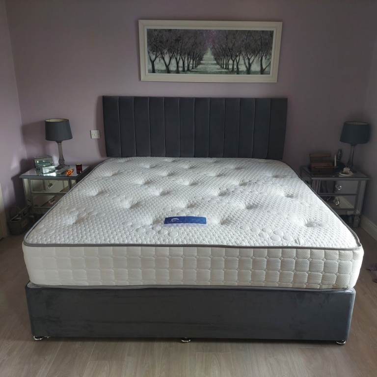 ✔Brand New Stunning 6ft Luxury Super King Size Divan Bed With Mattress For Sale - Pay on Arrival🚚