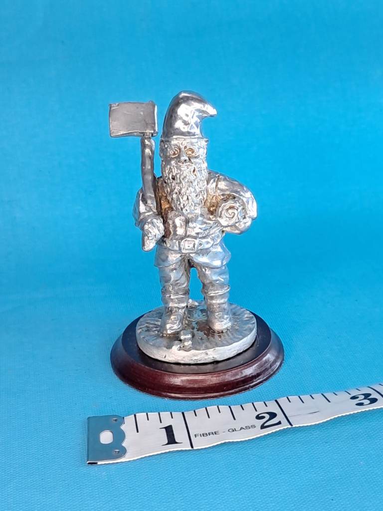 Vintage gnome figurine,collection of English miniature figurines.Fine art sculpture .