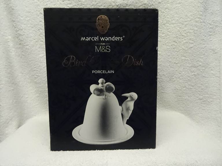 Marcel Wanders for M&S, Porcelain Bell Bird Butter Dish, Brand New, Boxed, Only £30