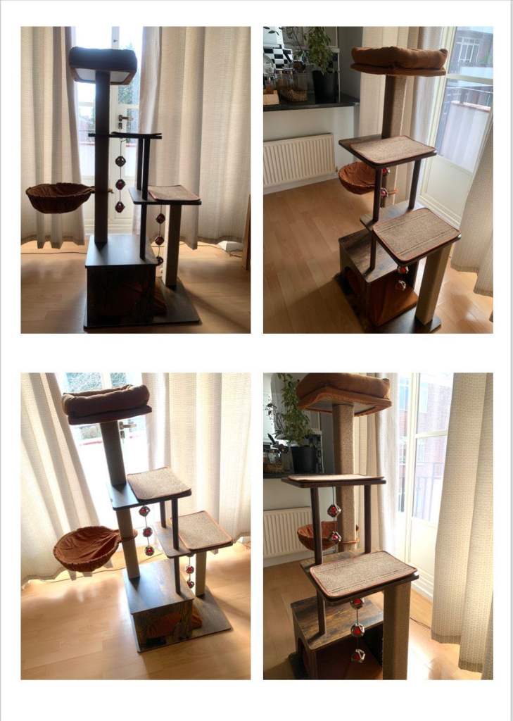  FUKUMARU Retro Cat Tree 136 cm