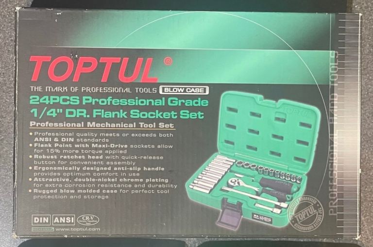Toptul socket set (NEW)