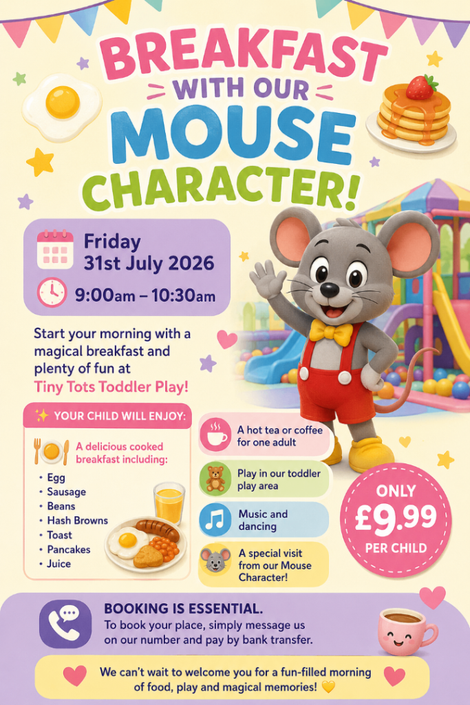 BREAKFAST WITH OUR MOUSE CHARACTER! 🍳🐭