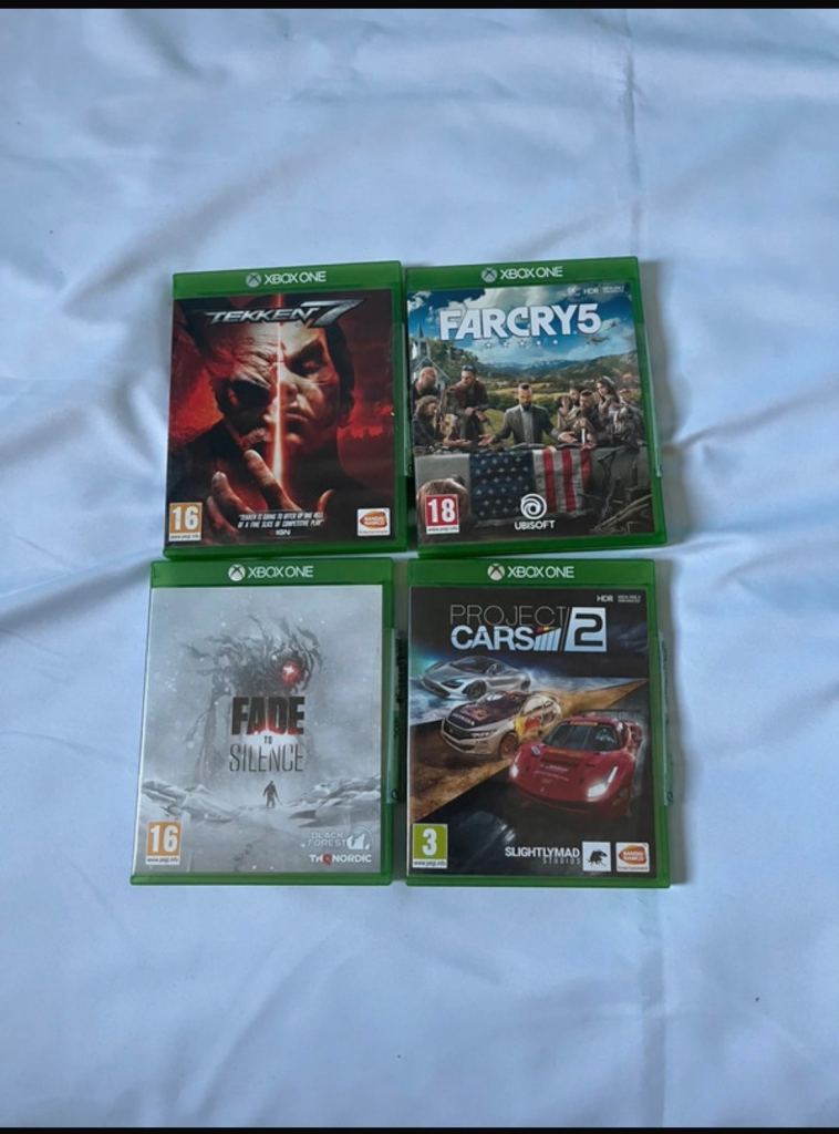 Xbox One Games Bundle - Tekken 7, Far Cry 5, Fade to Silence, Project Cars 2, Dying Light