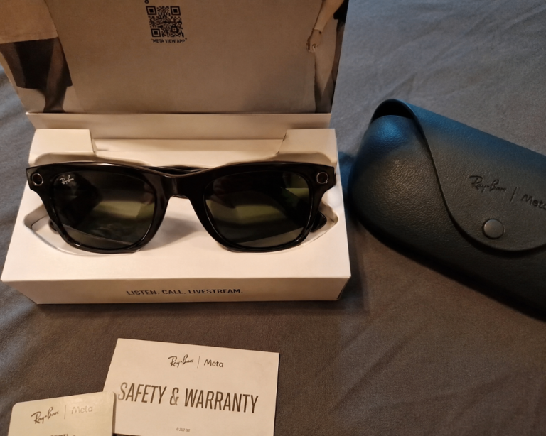 Ray-Ban Stories Smart Glasses – Black, Brand New