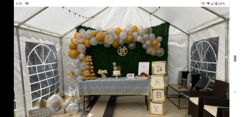 4m x 6m Party Marquee and other sizes, Tent, Gazebo for Rent/Hire - Tables / Chairs - Call Now