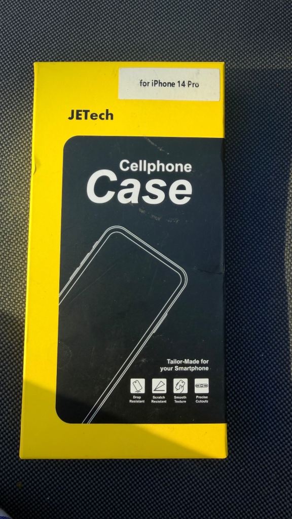 1x JETech iPhone 14 Pro Case – Clear Shockproof Protective Cover