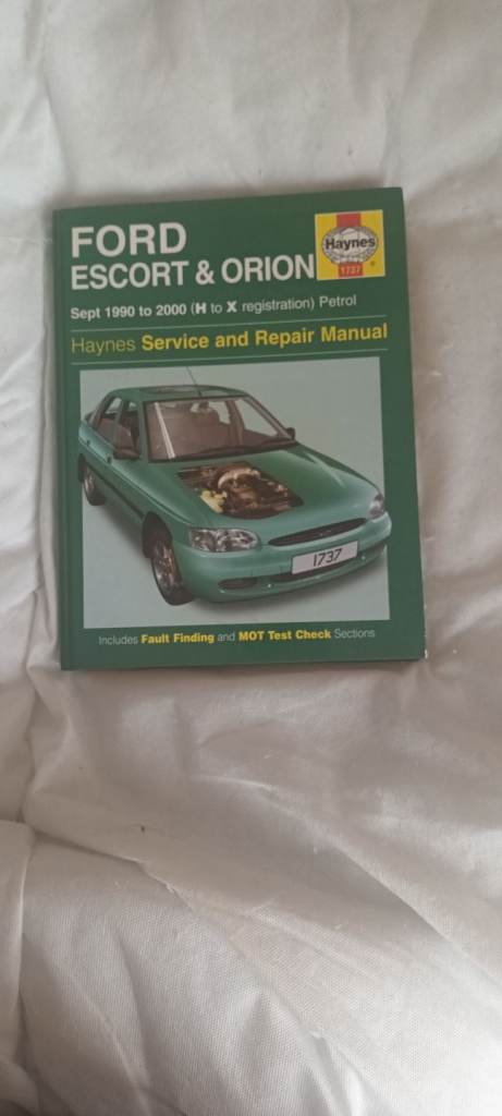 Ford Escort and Orion Haynes Service Manual 