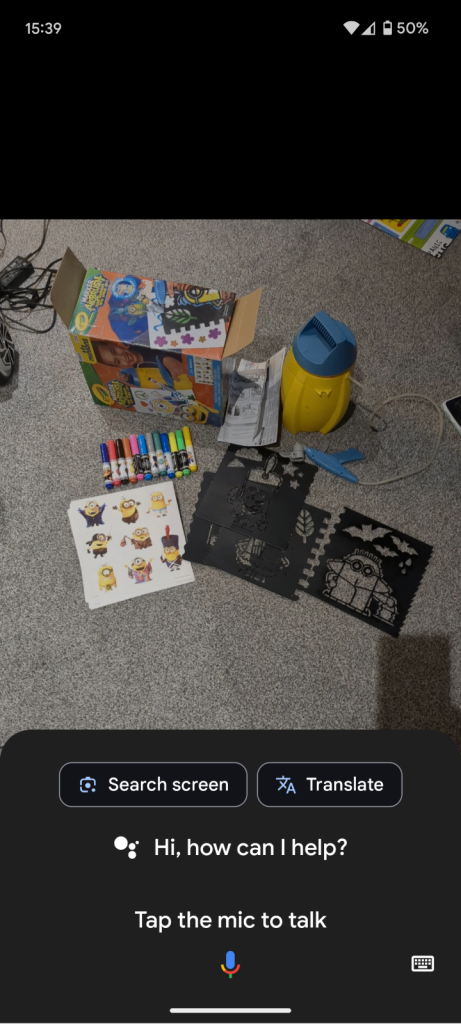 Minions Crayola airbrush with stencils and stickers 