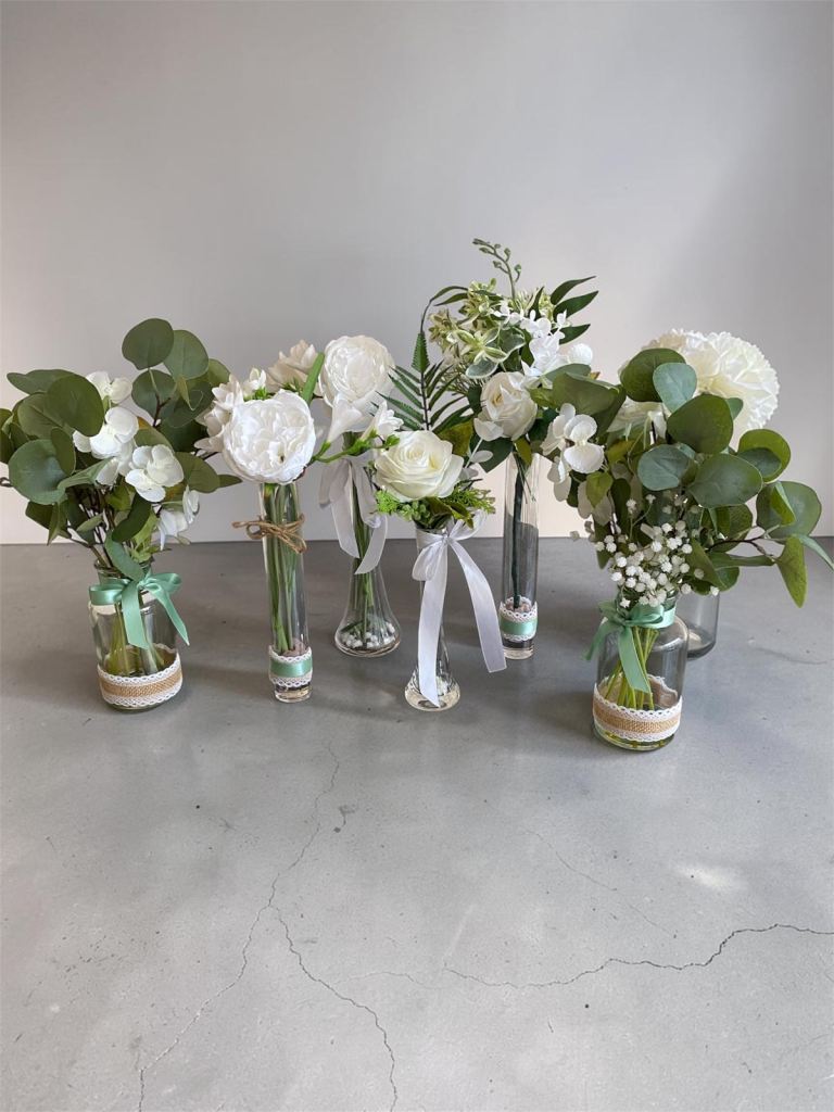 Set of 6 Beautiful Flower vases 