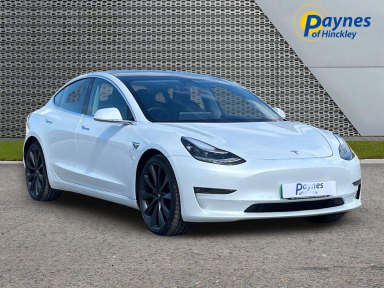 2020 Tesla MODEL 3 PERFORMANCE AWD 4 DR 330KW 442BHP AUTO White LOW MILES