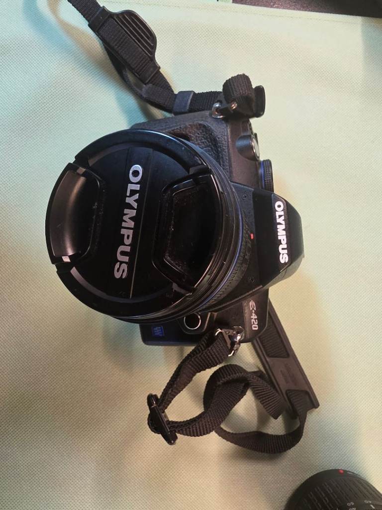 Olympus E-420 Digital SLR Camera, Lens & Flash