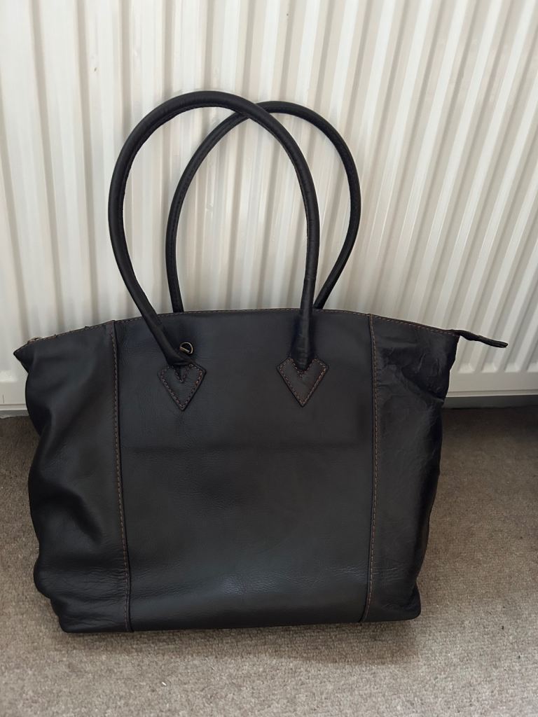 image for An Italian Leather Brown Handbag 