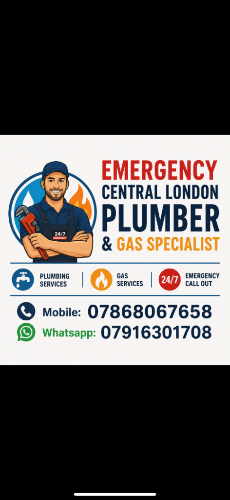24/7 Emergency Plumber – Heating, Boiler, Gas, AC & Locks
